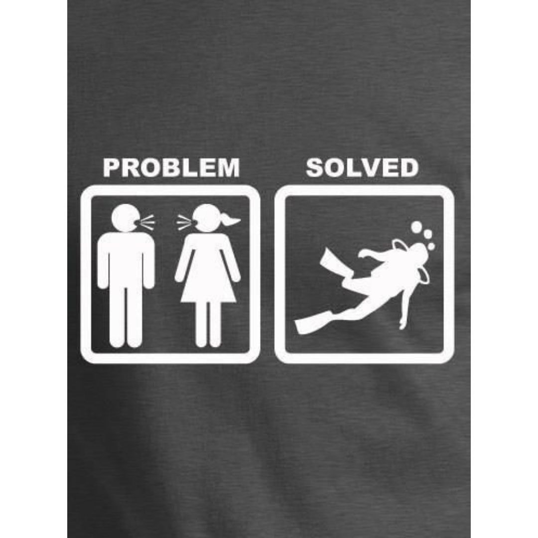 Problem solved scuba diving meme